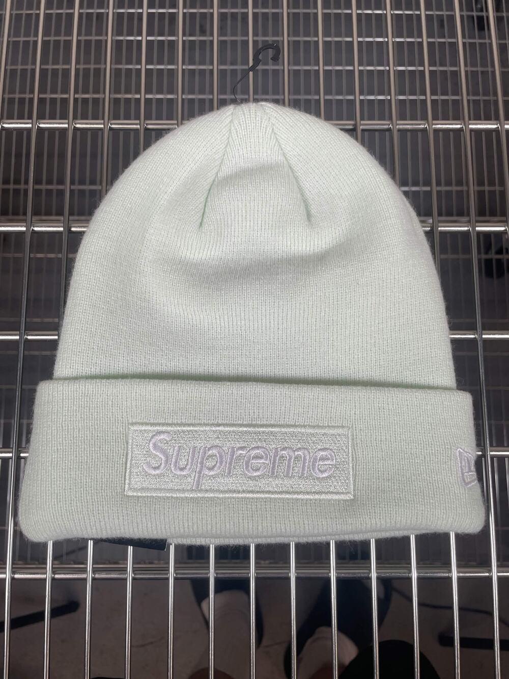 Supreme New Era Box Logo Beanie (FW23) Light Green